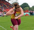 Annabel Sherry (Glouc) winner of the Inter Girls Shot.